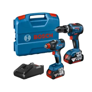 Bosch 18V Professional Power Tool Twin Pack 2 x 4.0Ah Batteries & Charger in Case 06019J2271