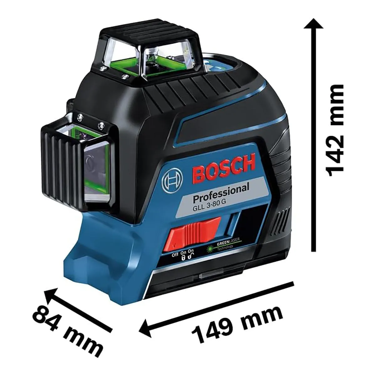 Bosch GLL 3-80 CG Professional 360 Line Laser With BM 1 Professional Universal Mount 0601063T03