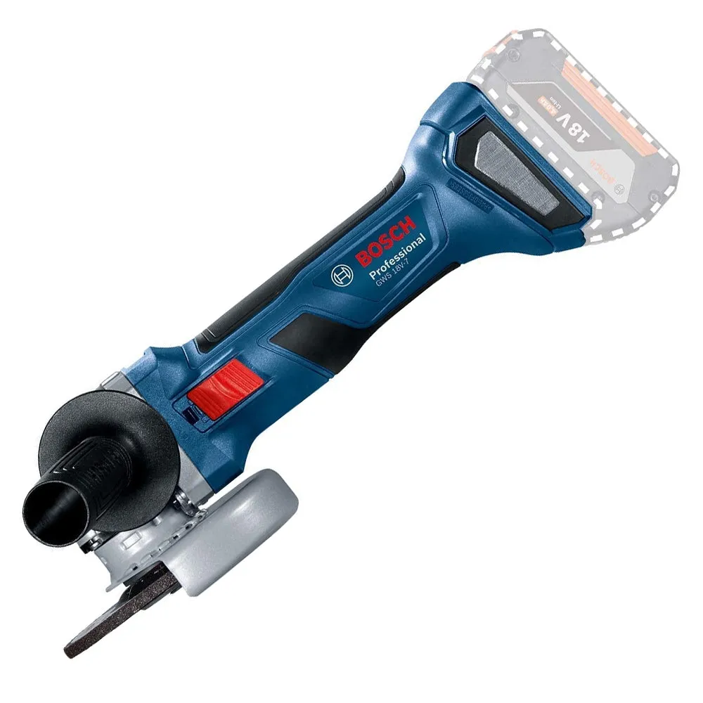 Bosch GWS 18V-7 Professional. Lightweight & Powerful Angle Grinder 125mm Body Only 06019H9001