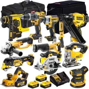 Dewalt 18V 12 Piece Power Tool Kit with 3 x 5.0Ah Battery & Charger T4TKIT-839