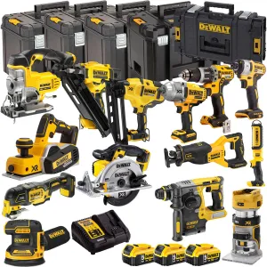 Dewalt 18V 14 Piece Power Tool Kit with 3 x 5.0Ah Batteries DEWKIT14