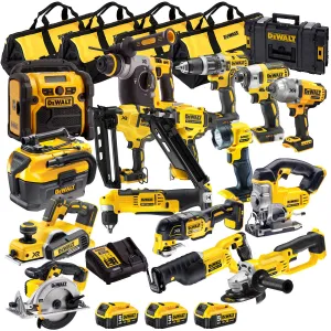 Dewalt 18V 16 Piece Power Tool Kit with 3 x 5.0Ah Batteries T4TKIT-840
