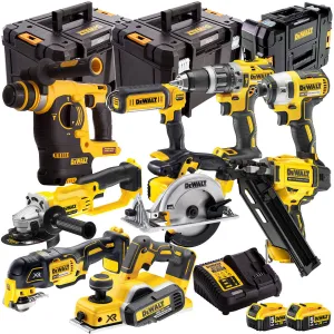 Dewalt 18V 9 Piece Power Tool Kit with 2 x 5.0Ah Batteries T4TKIT-880