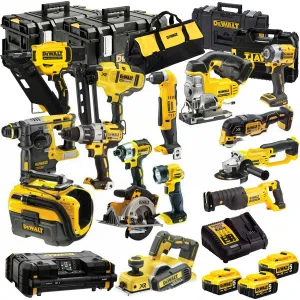 DEWALT 18V XR 16 Piece Platinum Tool Kit 3 x 5.0Ah Battery Charger & Case T4TKIT-635
