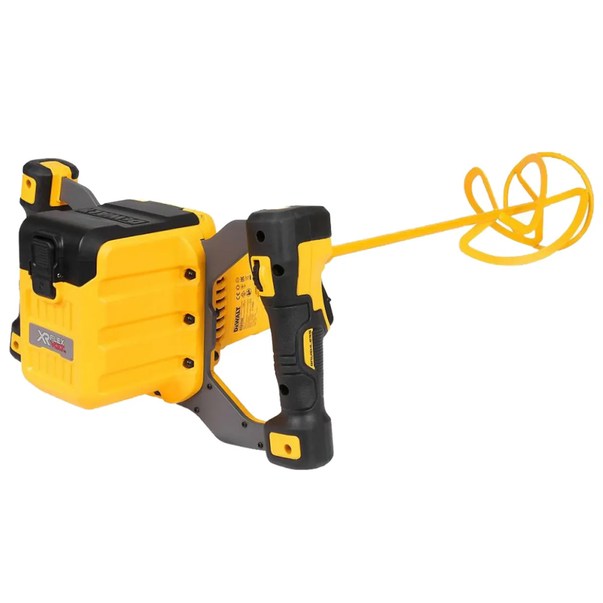 Dewalt DCD240X2 54V Flexvolt Brushless Paddle Mixer with 2 x 9.0/3.0Ah Batteries Charger & Heavy-Duty Kit Bag