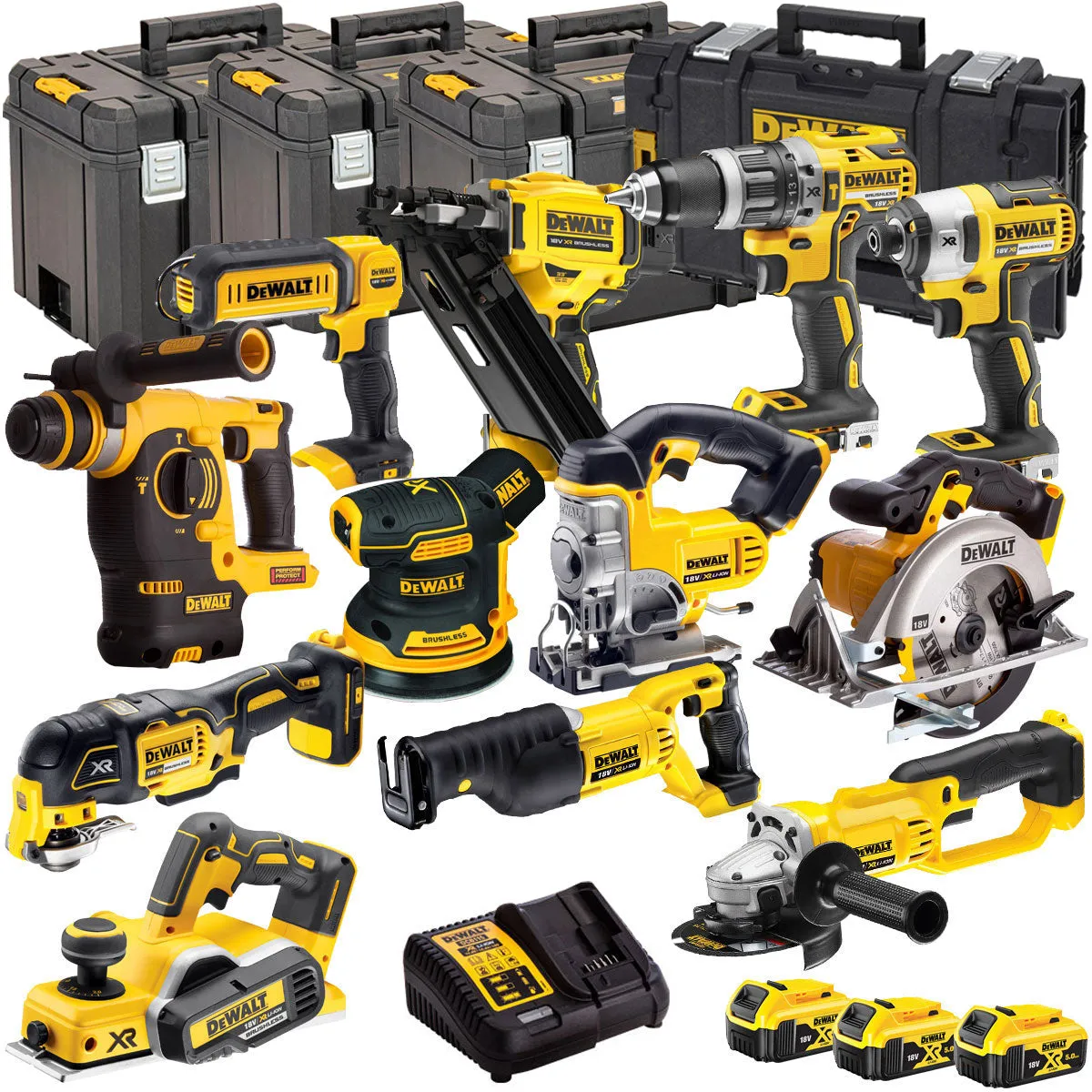 DeWalt DCKT4T12AP4 18V XR 12 Piece with 3 x 5.0Ah Battery Li-ion KIT