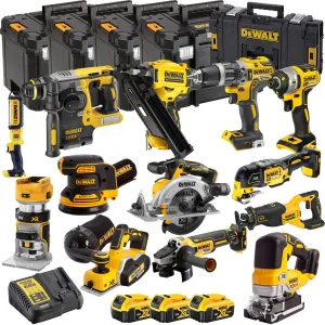 Dewalt DCKT4T13B3 18V Brushless 13 Piece Kit With 3 x 5.0Ah Battery Charger & TStak Tool Storage
