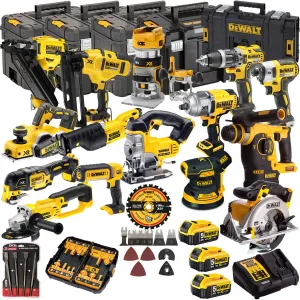 Dewalt DCKT4T15B4A 18V 3 x 5.0Ah Batteries XR Li-Ion 15 Piece Toughsystem Kit with Accessories Set