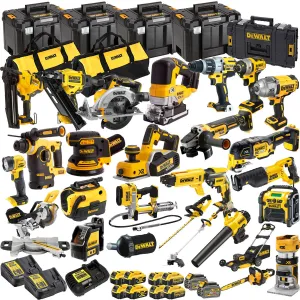 Dewalt DCKT4T26P 18V XR 26 Piece Power Tool Kit with 10 x Battery Charger & TStak Tool Storage