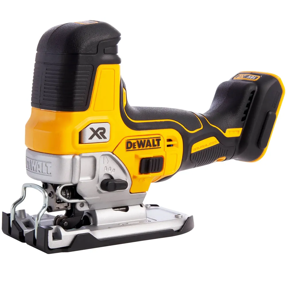 DeWalt DCS335N 18V Brushless Grip Jigsaw with 1 x 5.0Ah Battery Charger & 20 Bag