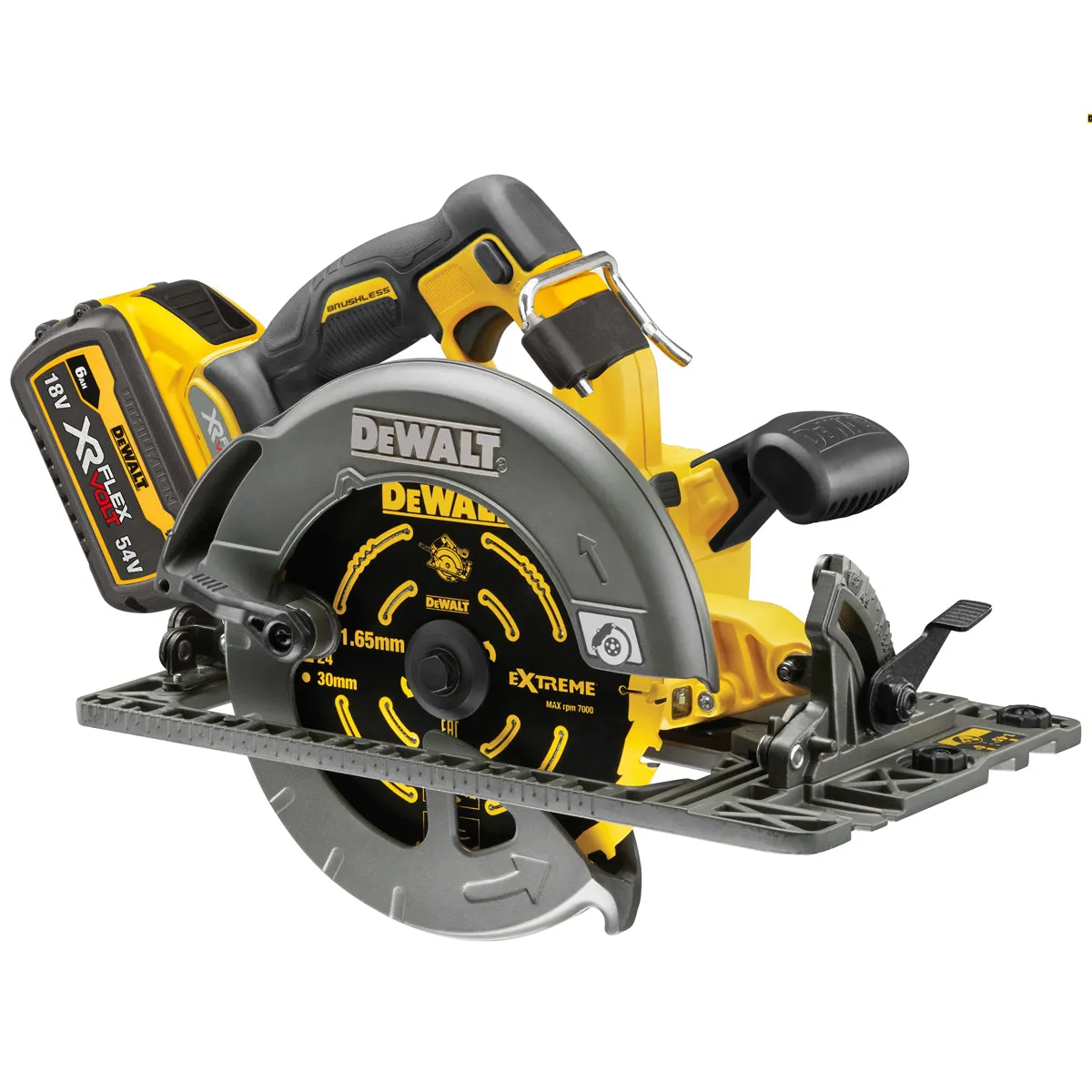 Dewalt DCS579T2 54V FlexVolt 190mm Circular Saw with 2 x 6.0/2.0Ah Batteries Charger & VI Case