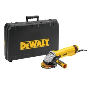 Dewalt DWE4206K 240V 115mm 4.5 Mini Corded Angle Grinder With Kitbox