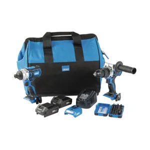 Draper PTK8/D20 Twin Kit With 2 x 2.0Ah Batteries. 1 x Fast charger & Bag 90471