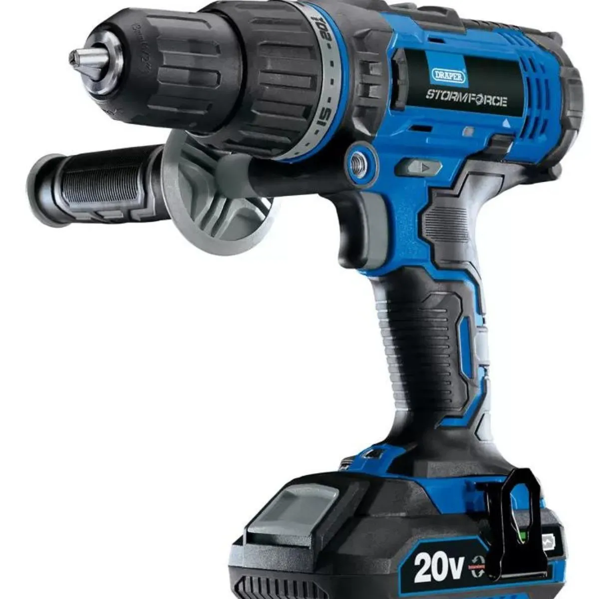 Draper Storm CHD20SF 20V Combi Drill 2 x 2.0Ah Batteries With Fast Charger 89523