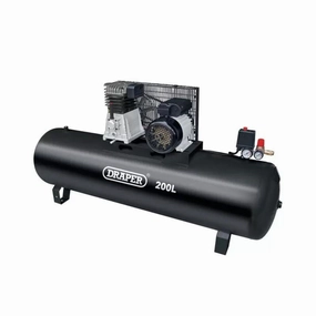 Draper DA200/369S 200L Belt-Driven Air Compressor without wheels 230V/2.2KW 55313