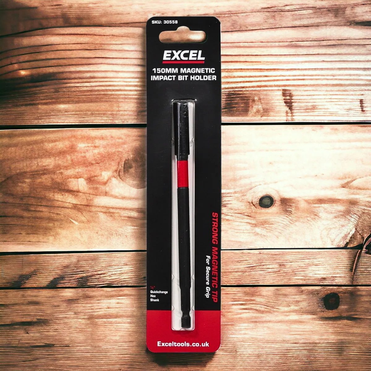 Excel 150mm Magnetic Impact Bit Holder with Blister Card Pack of 3
