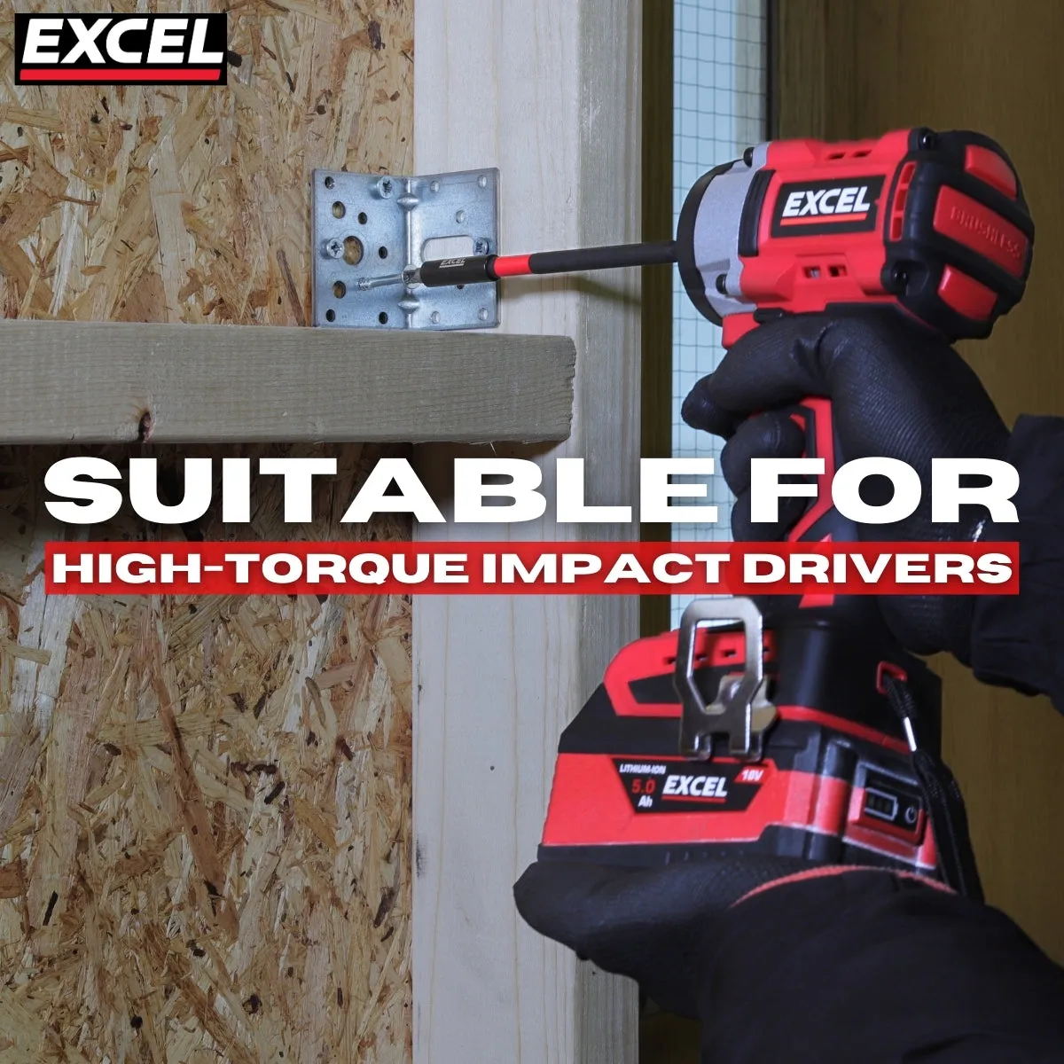 Excel 150mm Magnetic Impact Bit Holder with Blister Card