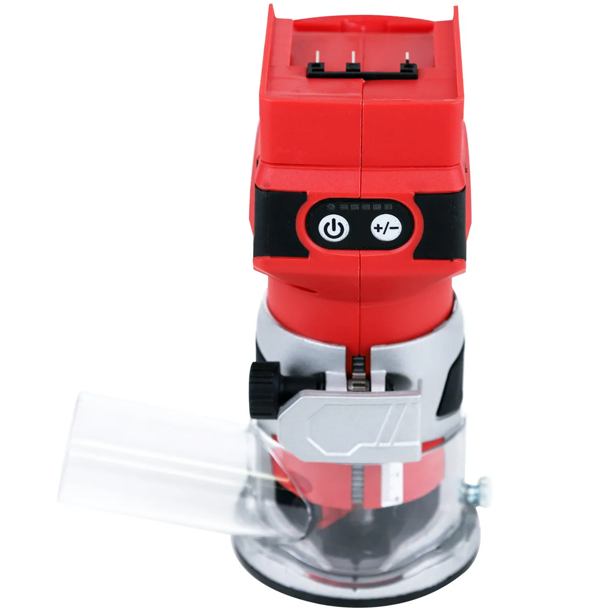 Excel 18V 1/4 Router Trimmer with 1 x 2.0Ah Battery Fast Charger. Bag & 12 Piece Cutter Set