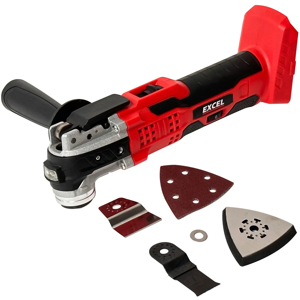 Excel 18V Cordless 7 Piece Tool Kit with 3 x 2.0Ah Batteries & Charger in Bag EXLKIT-29308