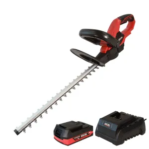 Excel 18V Hedge Trimmer Cutter with 1 x 2.0Ah Battery & Fast Charger