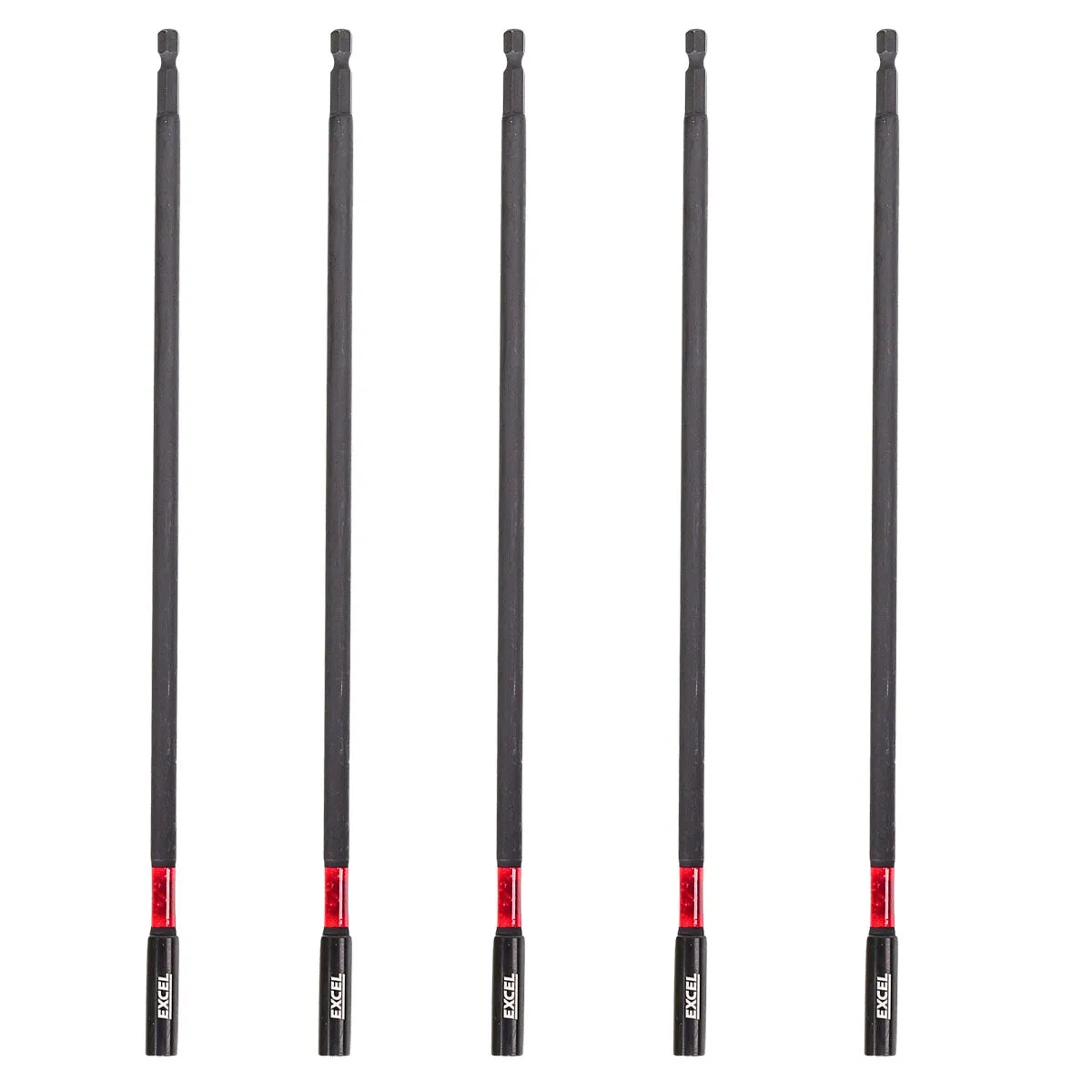 Excel 300mm Magnetic Impact Bit Holder with Blister Card Pack of 5
