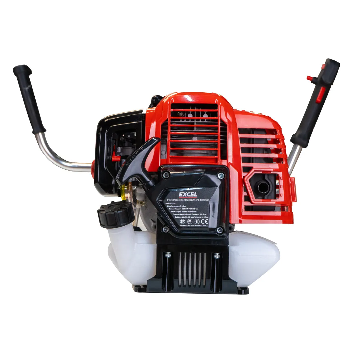Excel 52cc 20 (50cm) Petrol Grass Trimmer & Brush Cutter 2-in-1 Multi Garden Tool