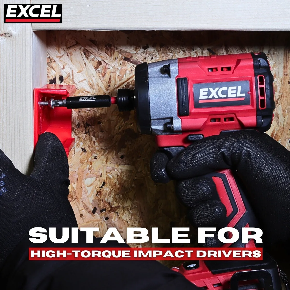 Excel 60mm & 150mm Magnetic Impact Bit Holder with Blister Card