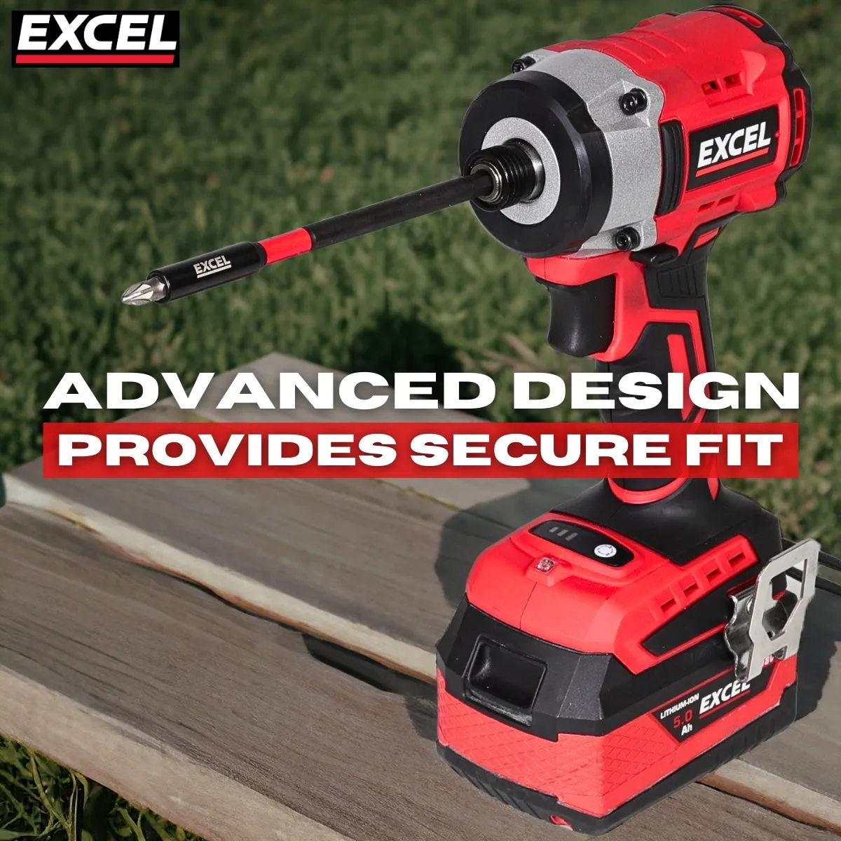 Excel 60mm & 150mm Magnetic Impact Bit Holder with Blister Card