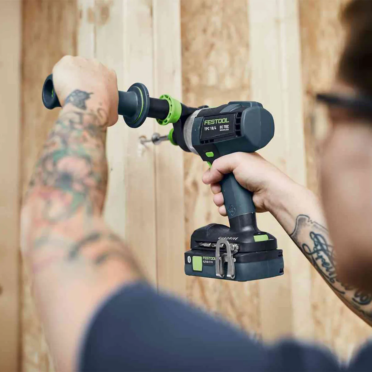 Festool 18V 3 Piece Brushless Power Tool Kit With 2 x 5.0Ah Battery. Rapid Charger 578029
