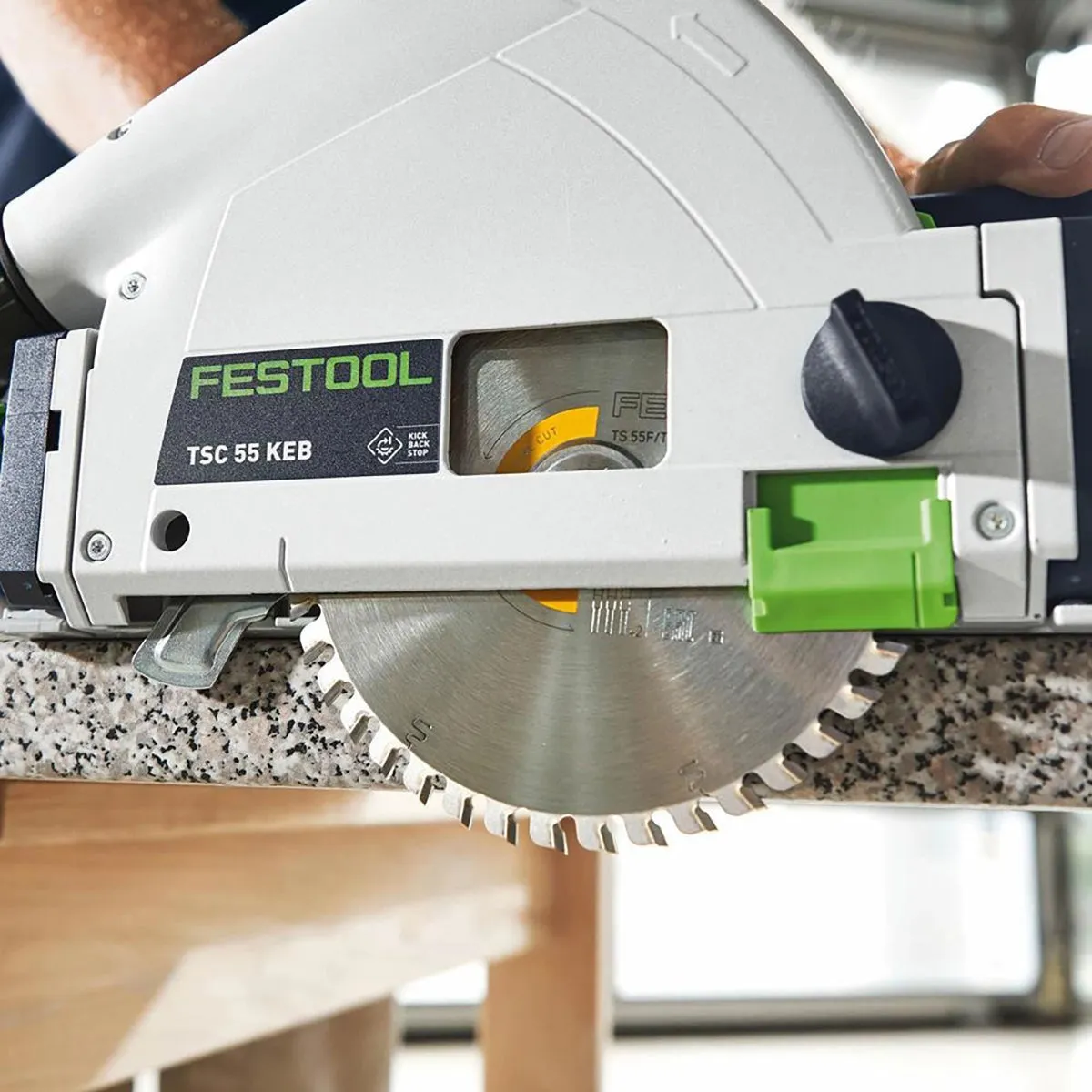 Festool TSC 55 KEB-Basic GB 36V Brushless Plunge-Cut Saw 100Y Limited Edition - 578227 With Guide Rail Kit Set 577932