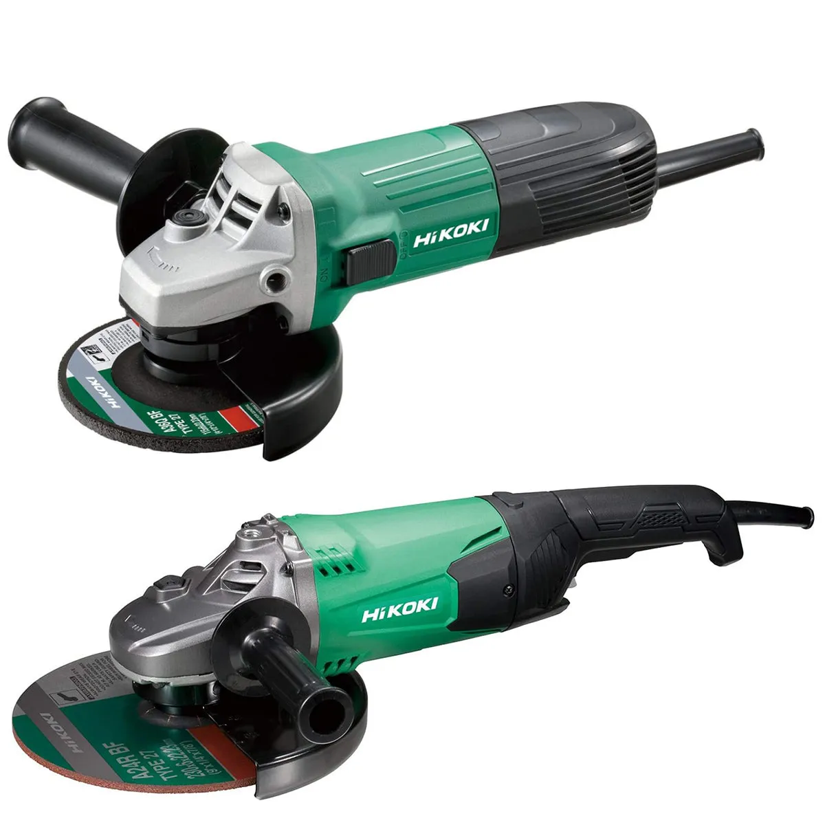 Hikoki G12STX   G23ST 115mm & 230mm Angle Grinder Twin Pack 230V
