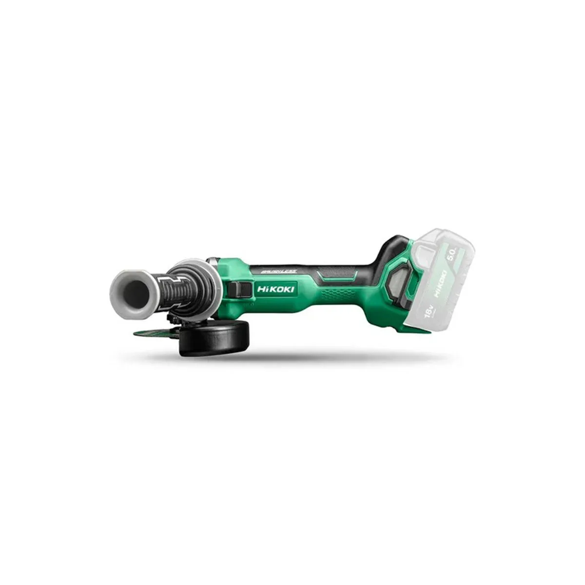 Hikoki G1812DAW4Z 18V Brushless 115mm Angle Grinder with 1 x 2.5Ah/5.0Ah Battery Charger & Bag