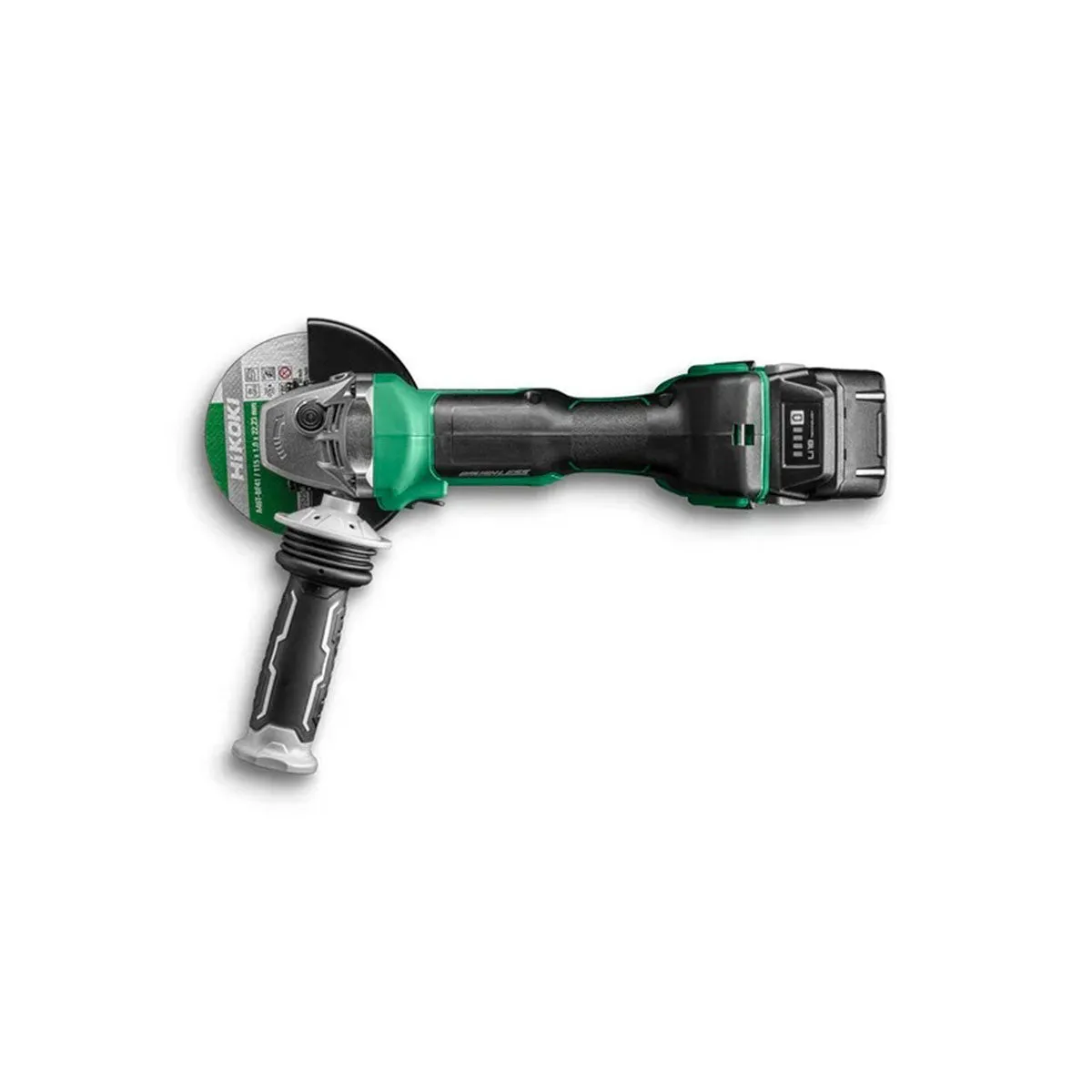 Hikoki G1812DAW4Z 18V Brushless 115mm Angle Grinder with 1 x 2.5Ah/5.0Ah Battery Charger & Bag