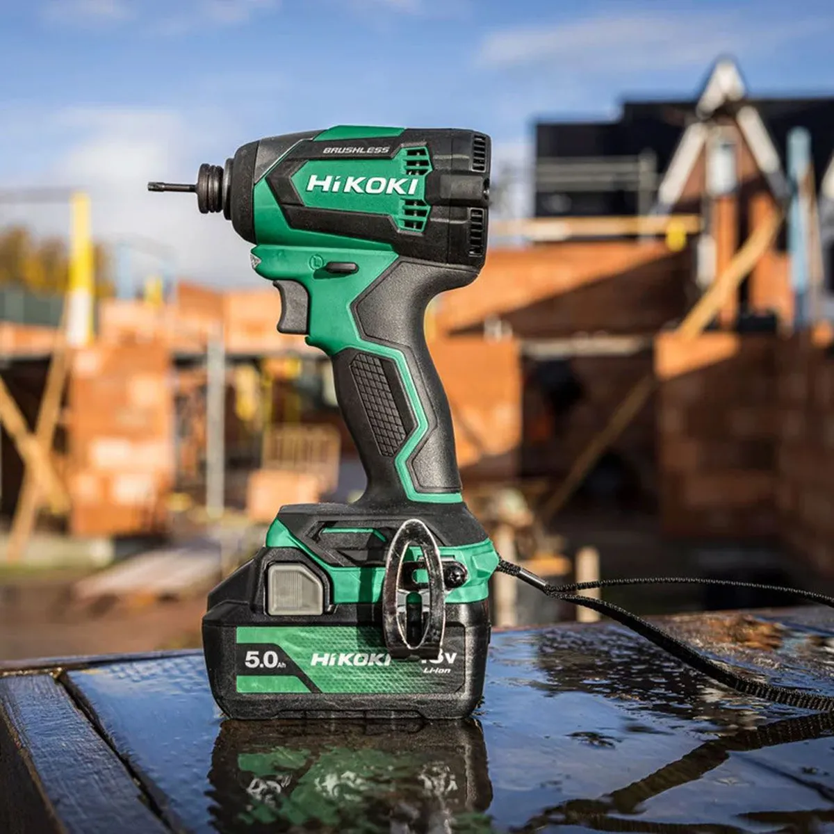 Hikoki KC18DEJAZ 18V Brushless Combi Drill & Impact Driver Twin Kit with 2 x 2.5Ah/5.0Ah Battery. Charger & Case