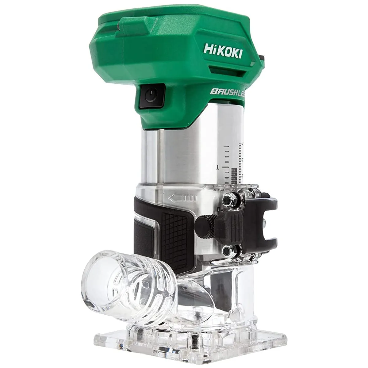Hikoki M1808DAJ2Z 18V 1/4 Brushless Router Trimmer with 1 x 2.5Ah/5.0Ah Battery Charger & 12 Piece Cutter Set