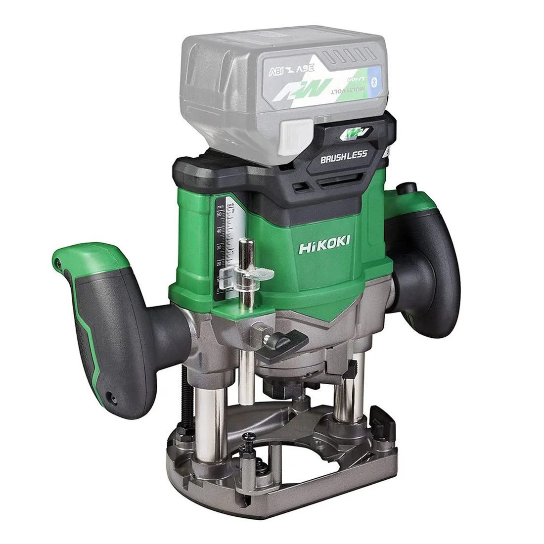 Hikoki M3612DAJ2Z 36V Brushless 1/2 Plunge Router with 12 Piece Cutter Set