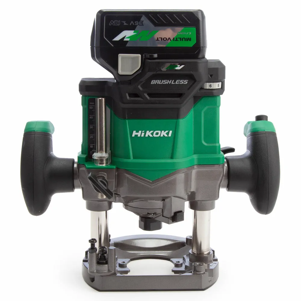 HiKOKI M3612DAJPZ 36V Brushless 1/2 Router with 1 x 2.5Ah Battery Charger & Case