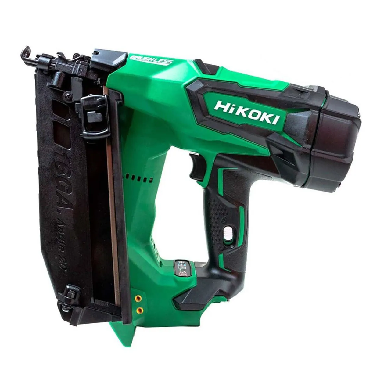 Hikoki NT1865DMBJ4Z 18V Brushless 16G Second Fix Angled Finish Nailer Body Only with Case