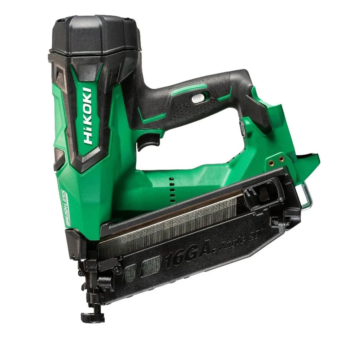 Hikoki NT1865DMBJ4Z 18V Brushless 16G Second Fix Angled Finish Nailer Body Only with Case