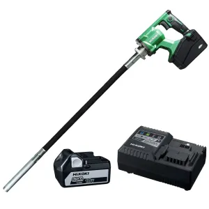 Hikoki UV3628DAW4Z 36V Brushless 28mm Concrete Vibrator with 1 x 5.0Ah Battery & Charger