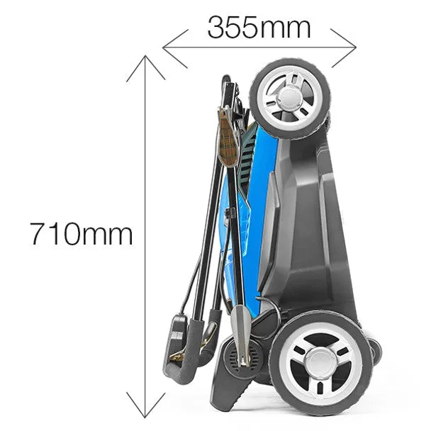 Hyundai HYM3800E 38cm Electric Lawn Mower with Rear Roller. Mulch Function & 40L Grass Bag 230V/1600W