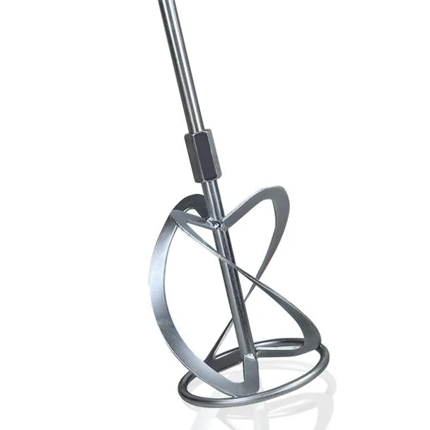 Hyundai HYPM1600E Paddle Mixer with 5-Piece Trowel Set 230V/1600W Mixing Tool for Plaster. Mortar & Paint