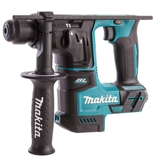Makita 18V 2 Speed Combi Drill & SDS  Brushless 17mm Rotary Hammer Drill T4TKIT-457