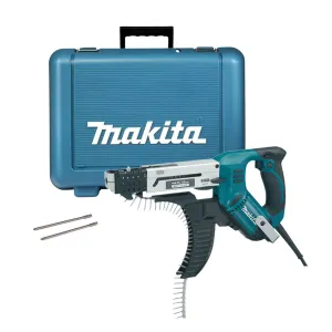Makita 6843/2 Corded Feed Screwdriver High-Speed. Single-Handed Operation For Quick Fixing 240V