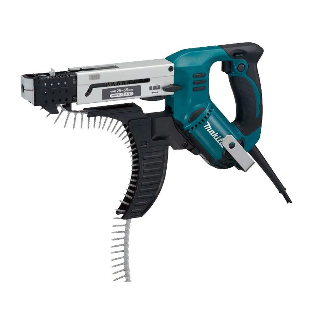 Makita 6843/2 Corded Feed Screwdriver High-Speed. Single-Handed Operation For Quick Fixing 240V