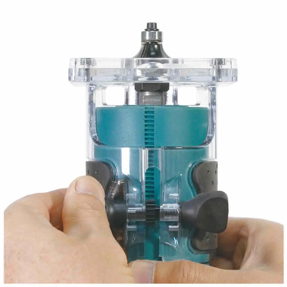 Makita DRT52Z 18V LXT Brushless 1/4 Router Trimmer with 12 Piece Cutter Set