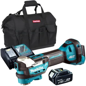 Makita DTM52Z 18V Brushless Oscillating Multi Tool With 1 x 5.0Ah Battery Charger & Bag