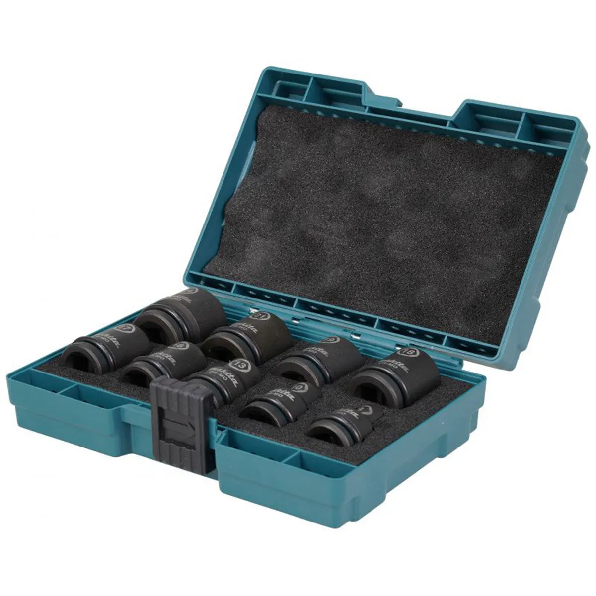 Makita E-16564 1/2 Square Drive Black Impact Socket Set Of 9 Piece