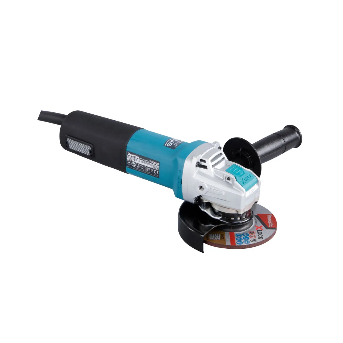 Makita GA5080RX05/1 125mm Corded Angle Grinder 110V Heavy-Duty Grinder for Precision Cutting & Grinding