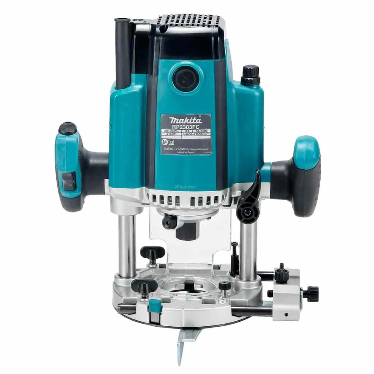 Makita RP2303FC/2 1/2 Plunge Router 240V/2100W with Cutter Bit 12 Piece Set